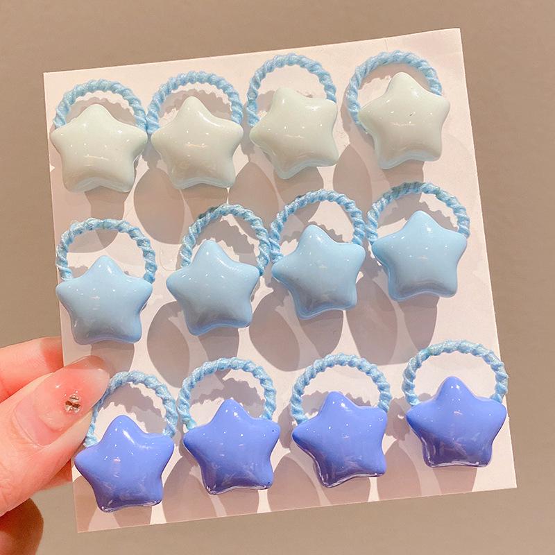 2024 Kid-Friendly Hair Accessories Set - Elastic Cartoon Hair Ties & Ropes for Girls, No-Pain Design