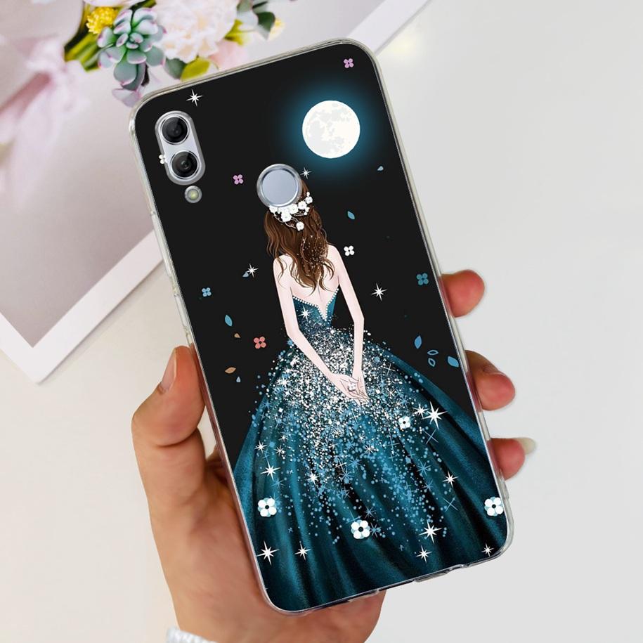 For Honor 10 Lite Case Honor 10i Shockproof Cover HRY-LX1T HRY-LX2 Stylish Flower Soft Silicone Clear TPU Funda For Honor10 Capa