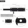 304 Stainless Steel 6 8 10 Inch Heavy Duty Barrel Bolt Latch Matte Black Includes Screws Wooden Fence Barn Door