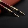 Golden Carving Mahogany Business Office School Student Office Supplies Fountain Pen Ink Pen
