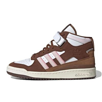 Forum Mid Chocolate to my Strawberry Unisex Sneakers Weiß Wolkenweiß Hellrosa GY6802