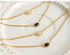 18K Gold Titanium Steel Twist Chain Pendant Necklace - Retro Hip Hop Clavicle Jewelry for Women