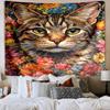 Glamorous Cat In Shades Tapestry Room Decoration Wall Hanging for Living Room Bedroom, dormitory, Birthday and Christmas gifts