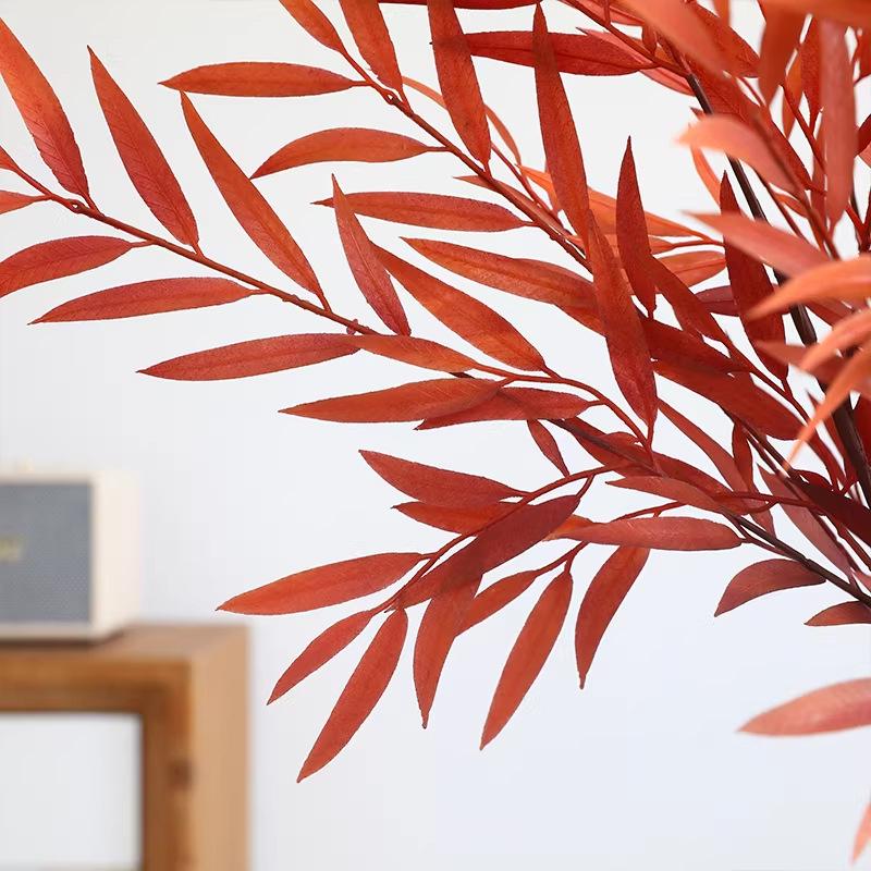 Artificial Nandina Green Plant Decoration for Home, Living Room, Bedroom, and Garden Scenery