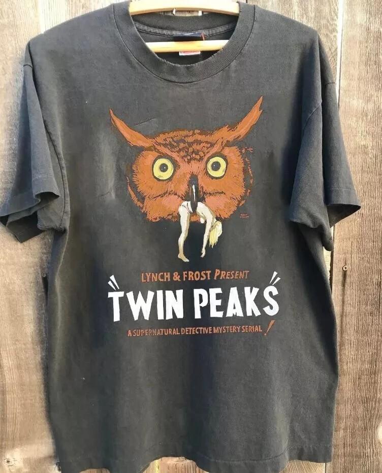 Twin Peaks Shirt, Twin Peaks Band Charcoal Cotton T-shirt Unisex S-5XL Unisex T-Shirt XXXXL