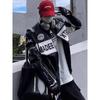 Cross-border American Retro PU Leather Racing Zipper Moto Embroidered Baseball Jacket - Trendy Brand Loose-Fit Dual Jacket