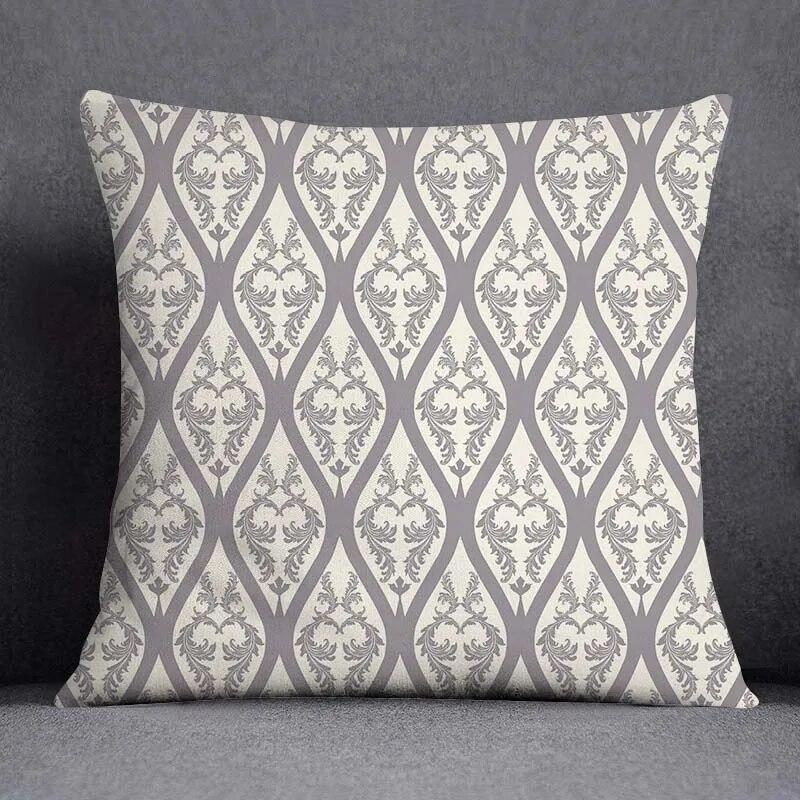 45x45cm Severský květinový geometrický vzor Dekorativní povlak na polštář Obývací pokoj Pohovka Kancelářský povlak na polštář Domácí dekorace