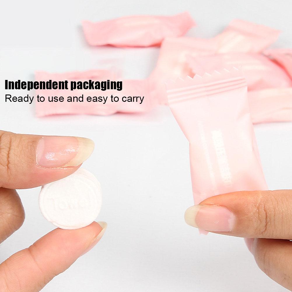 Disposable Travel Towels Compressed Facial Wipe Compact Tablet Mini Wipes Wipe Square Wipes Tissues Cotton Cleansing Towel