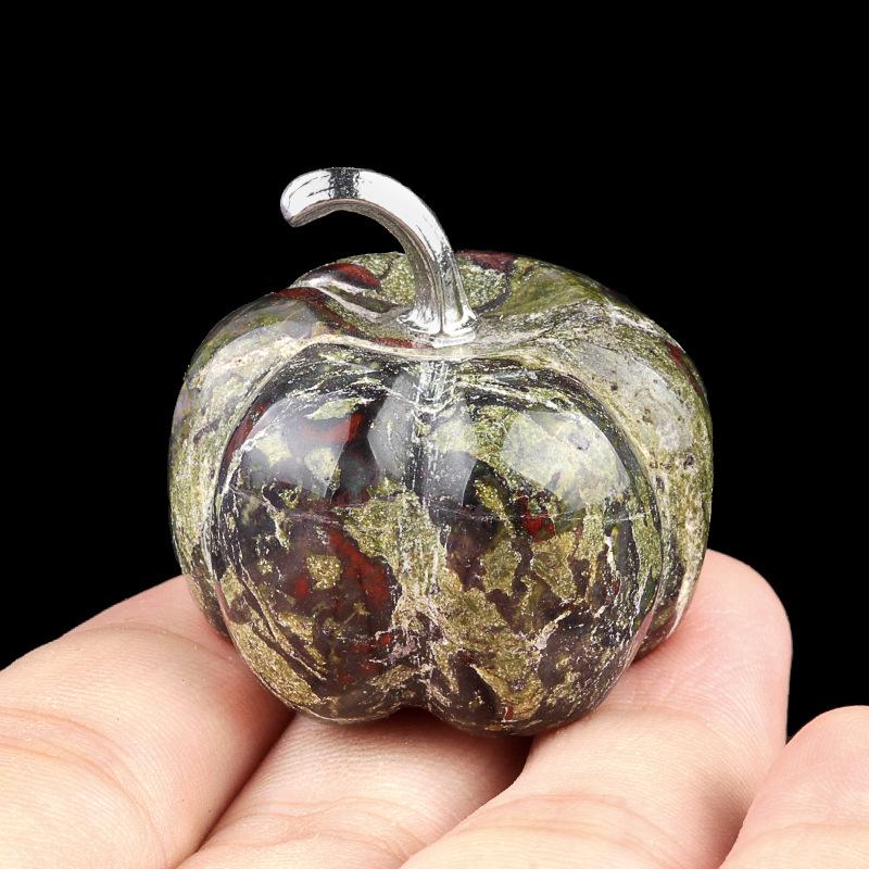 30mm Natural Crystal Pumpkin Decoration for Halloween & Thanksgiving - Large Qty Discount