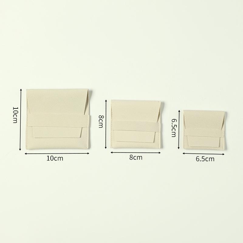 Microfiber Double-Sided Snap Jewelry Bag – Anti-Oxidation Storage for Necklaces & Pendants