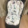 Multi-Color Rainbow Cotton Stroller & High Chair Cushion Pad