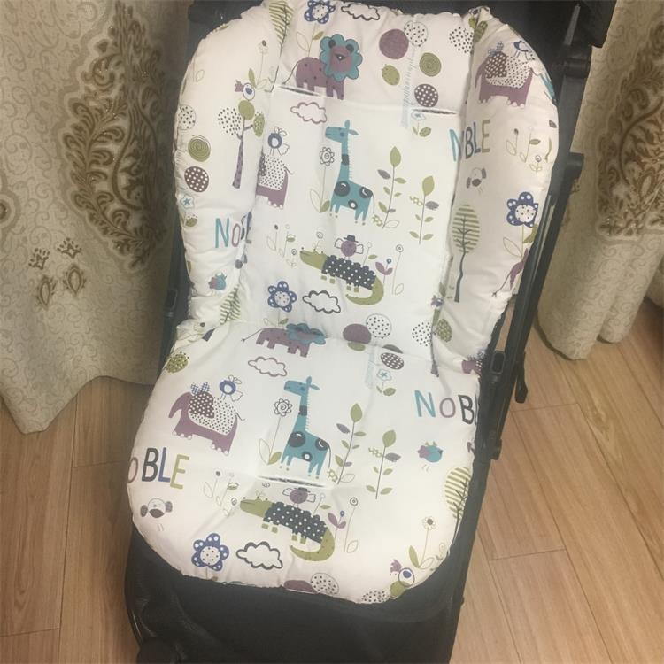 Multi-Color Rainbow Cotton Stroller & High Chair Cushion Pad