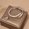 2/3 Stück Punk Wassertropfen Torques Choker Halskette Verstellbare Ringe Party Grunge Schmuckset Braut