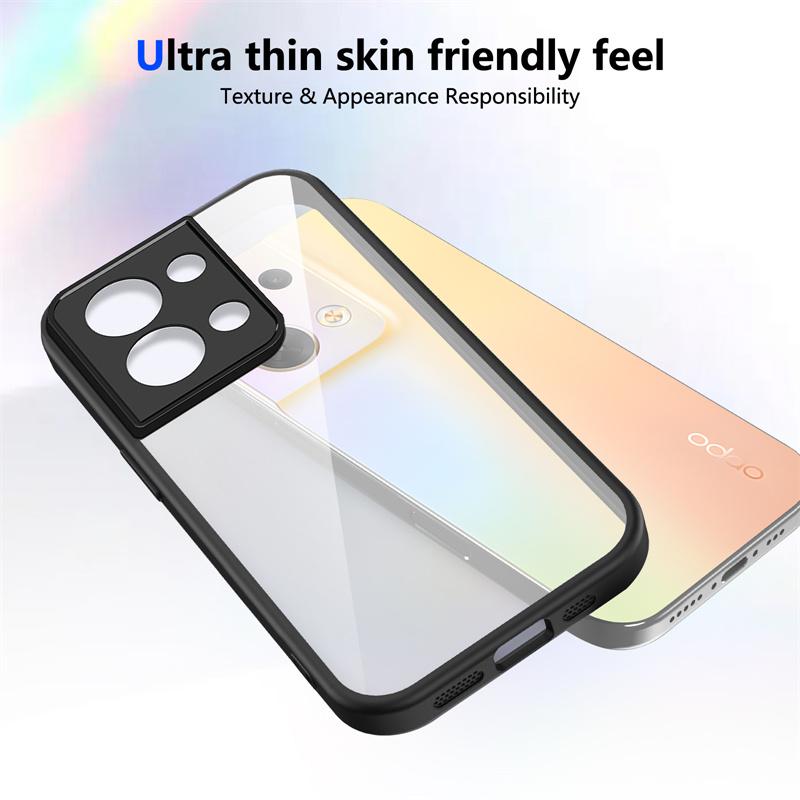 Oppo Reno8 5G CPH2359 Case Shockproof Silicone TPU Bumper Clear Back Hard Cover Matte Phone Case for Oppo Reno 8 Reno8 CPH2359