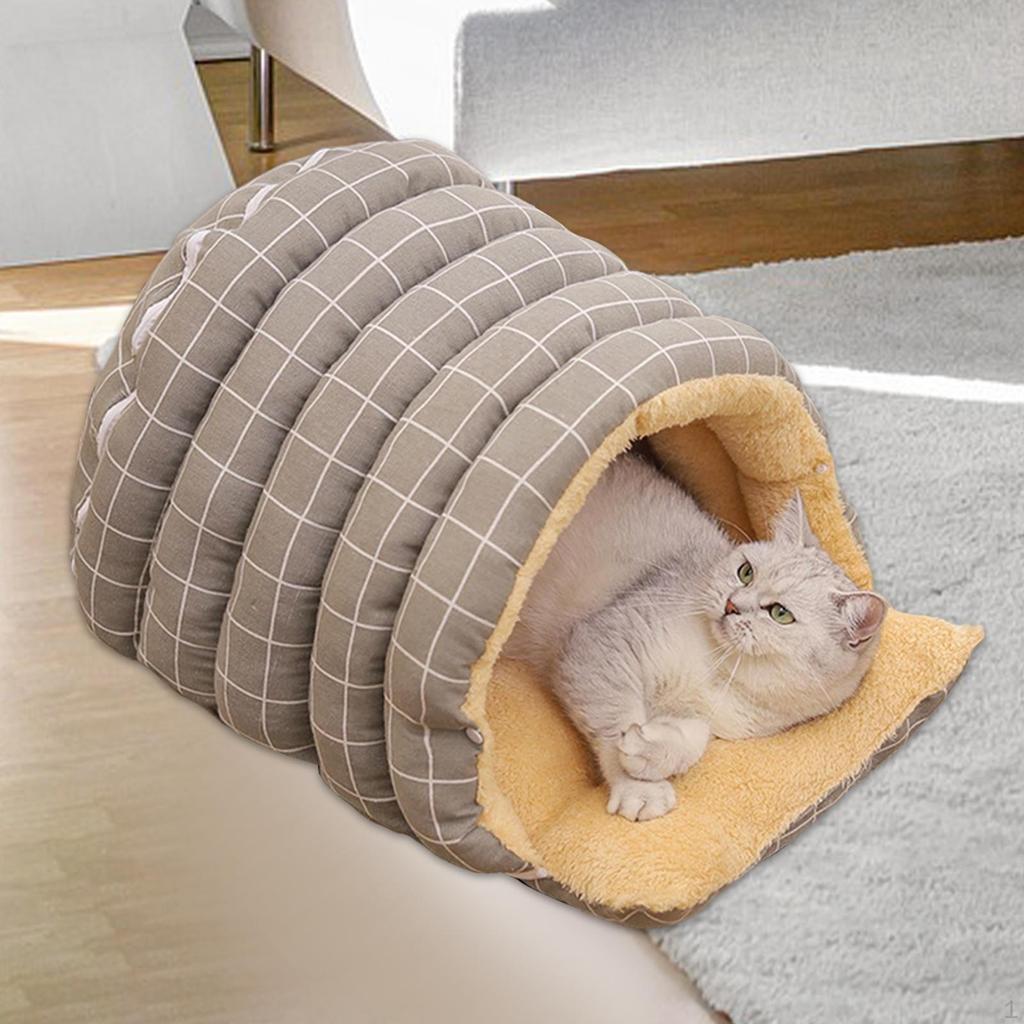 Katzenhaus, Halboffenes Haustiernest für Katzen bis 10 kg, Vielseitig verwendbar, Dickes, weiches Futter,