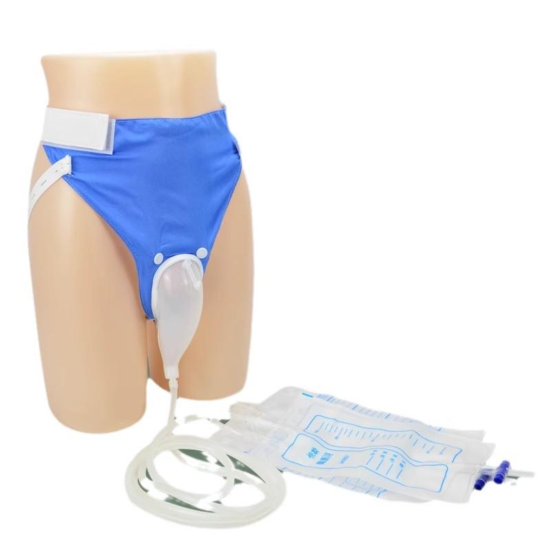 Unisex Silicone Urinal and Fecal Collection Bag for Bedridden Individuals