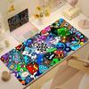 Geometry Dash Game Large Mousepad Nonslip Rubber Base Desk Decor Smooth Gaming Keyboard Mat For Laptop Student Office