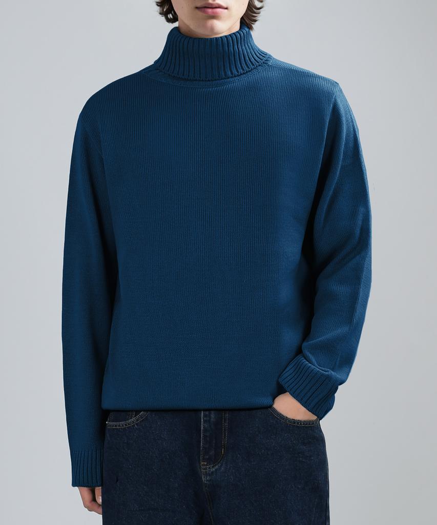 VERYVAIN Balance T-Neck Knit (Deep Blue)