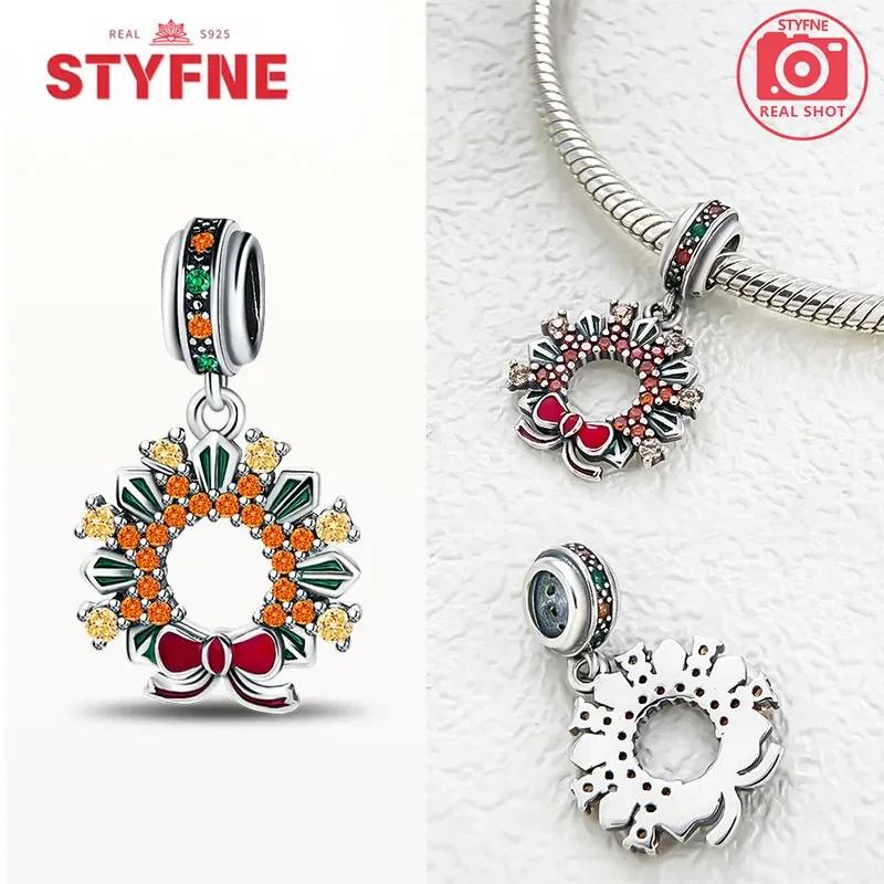 Realcopper Christmas Tree Beads Christmas Collection Charms For Making Original Bracelets Diy Fine Jewelry Gifts For Women