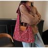 New Women's Canvas Niche Light Luxury Premium Texture Shoulder Armpit Large Capacity Lazy Wind Tote Bag