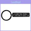 I Love You More The End Stainless Steel Keychain Perfect Gift For Valentine's Day And Birthdays