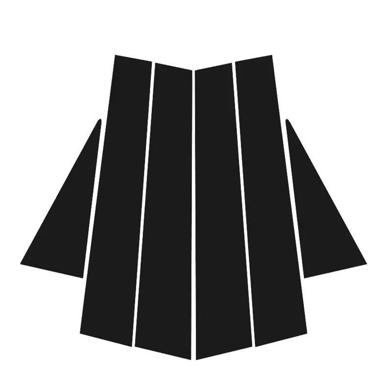 

Для Chevrolet Captiva 2006-2018 2007 2008 2009 2010 Ярко-черный Углеродное волокно Водонепроницаемый Стикер на окно двери B C чёрный