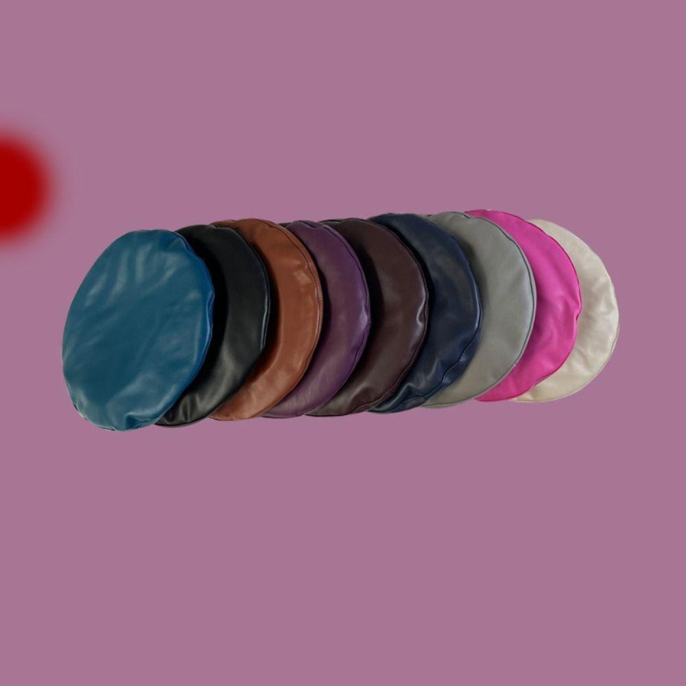 Y2K Painter Hat Solid Color Flat Top Retro Artist Hat  Travel