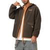 Li Ning Badfive Comfortable Casual Hooded Zipper Fleece Loose Simple Jacket Men Jackets Slate-Brown AFDU499-3
