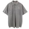 ARAMARK Check Short Sleeve Shirt XL Gray Men's Used