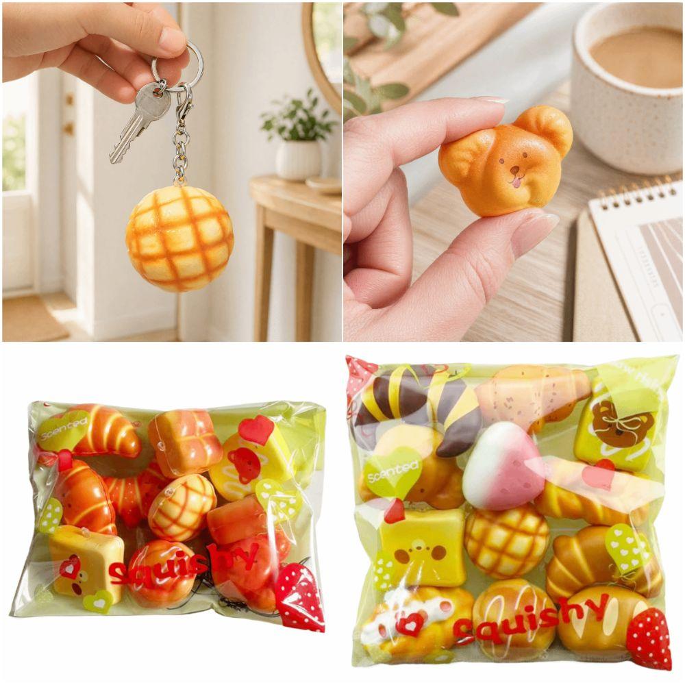 PU Pinch Le Multicolor Simulation Bread Toy Creative Squeeze Toys  Toy