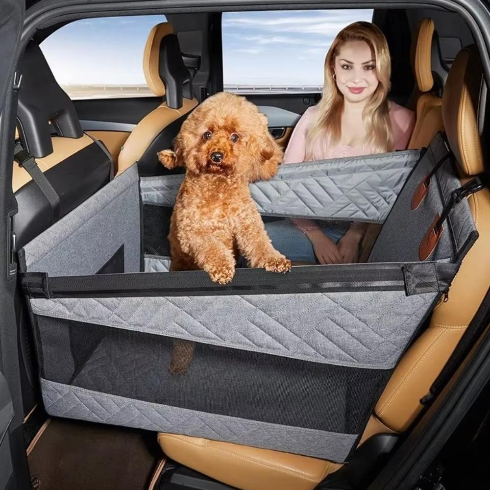 Waterproof Dog Car Seat Universal Pet Car Seat Cover Adjustable Car Seat Basket  Family Travel