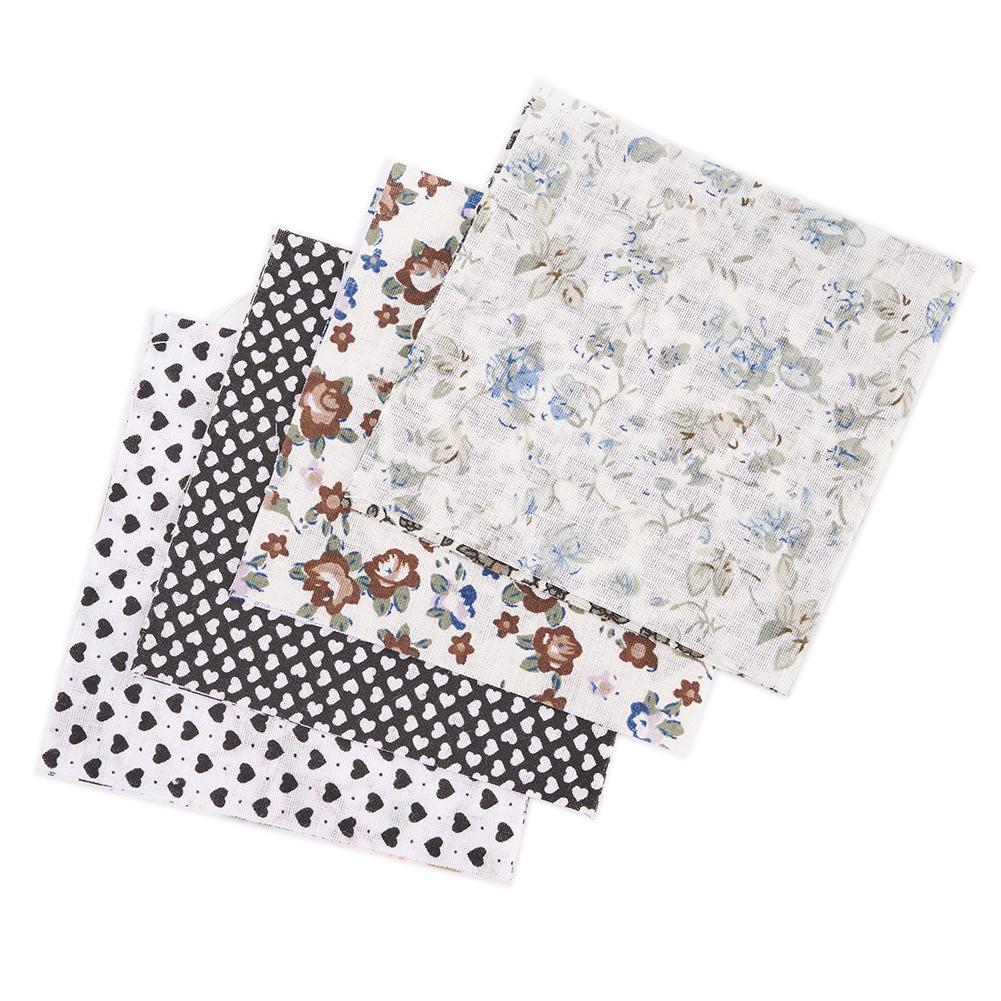 100Pcs Assorted Mixed Color Bundle Quilting Cotton Fabric Sewing DIY Assorted Mixed Color Bundle Cotton Fabric