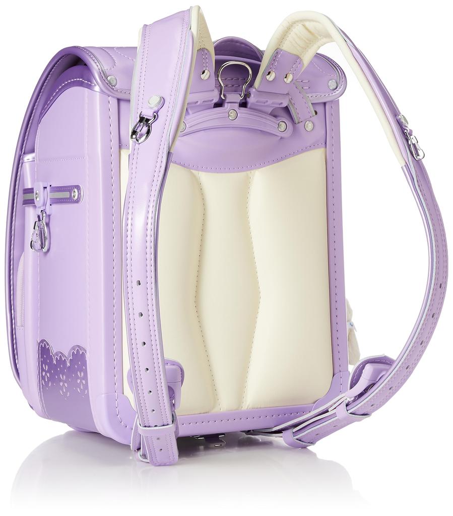 Fuwarii Japanese-made School Backpack, 2023 Fuwarii Tablet Pocket, Violet/Pearl Lavender