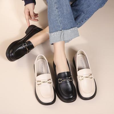 Middle-aged and Elderly Women's Spring Autumn Loafer Shoes Mom's Work Shoes Comfortable Slip-on Soft Sole Flats