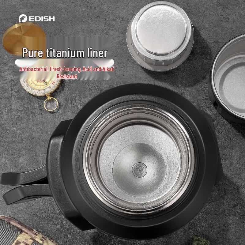 edish Titanium Outdoor Insulated Travel Flask
