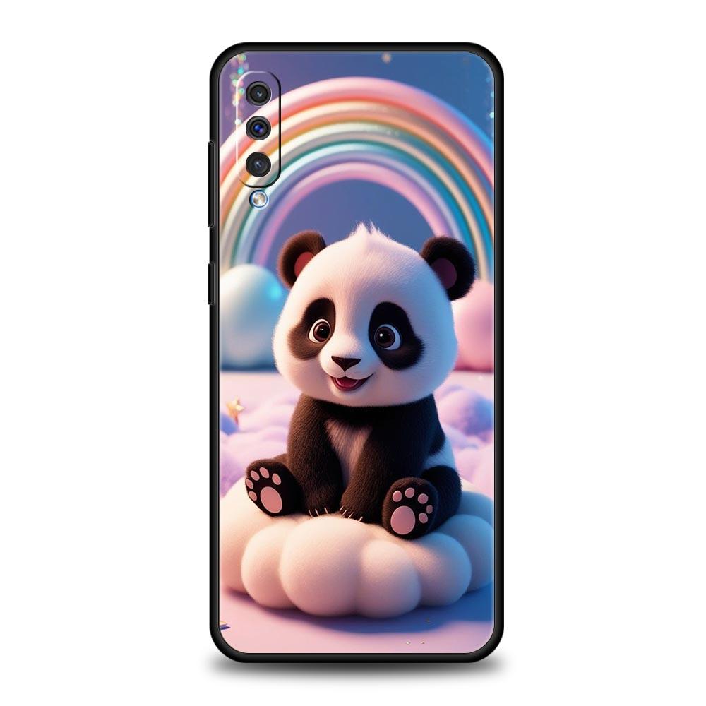 Baby Panda Phone Case for Samsung Galaxy A56 A36 A26 A16 A34 A24 A42 A22 A20 A12 A40 A30 A10 5G Soft TPU Cover Shell Fundas Bags