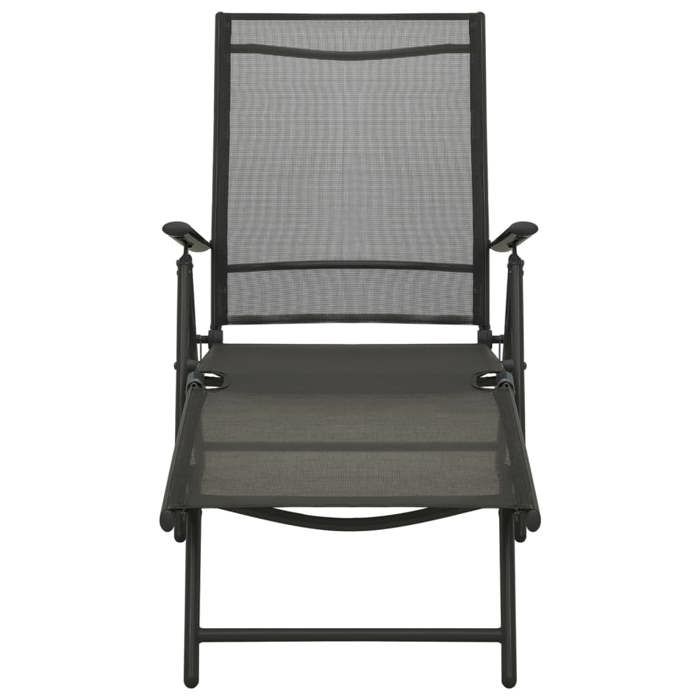 Maison Exclusive - Salon de jardin 3 pcs textilène et aluminium noir