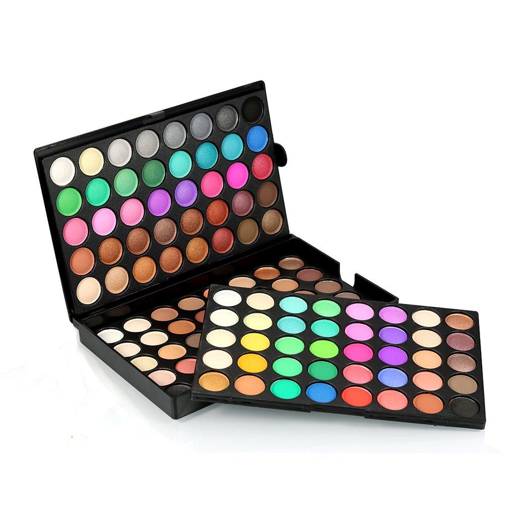 KOZEEY 120 Color Options Matte Beginner Professional Stage Makeup Cosplay Bright Eyeshadow Palette Salon Wedding Party Virtual