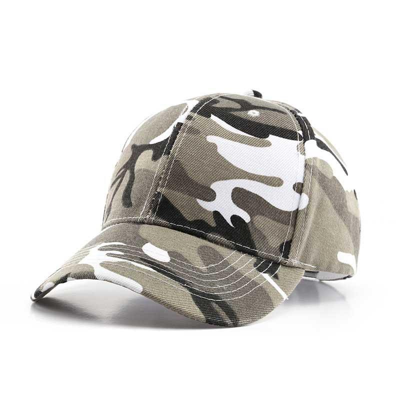 Men Women Summer Cotton Camouflage Printed Baseball Caps Sunhat Outdoor Unisex Sports Adjustable Snapback Anti-Uv Hat Visors