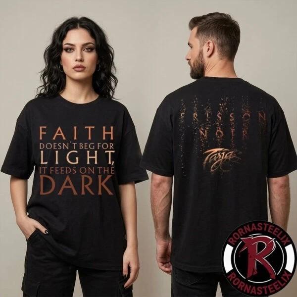 Tarja Turunen Offizielles Merchandise Fission Noir Songtext Unisex T-Shirt M brown