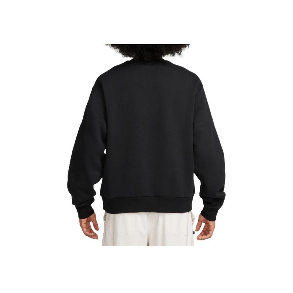 Nike Logo Printed Loose Fit Long Sleeve Sweatshirt Men Sweatshirt Black FV7354-010