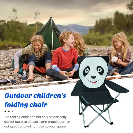 Venkovní dětské skládací křeslo Kreslené zvíře Přenosné Lehký Piknik pro velké zatížení Rybaření Trávník Kempování Pláž Batolata Chlapci Dívčí skládací židle