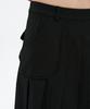 Hanahi Low Pocket Pleated Skirt Black