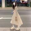 2026 Spring French-Inspired Ruffled Long Sleeve Dress: Chic & Elegant