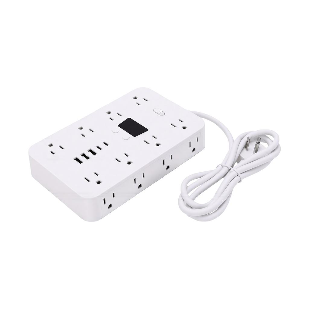 1.5m Power Strip 16 AC Outlets 5 USB Ports Overload Protection Power Strip for Office Dormitory US Plug 100 240V