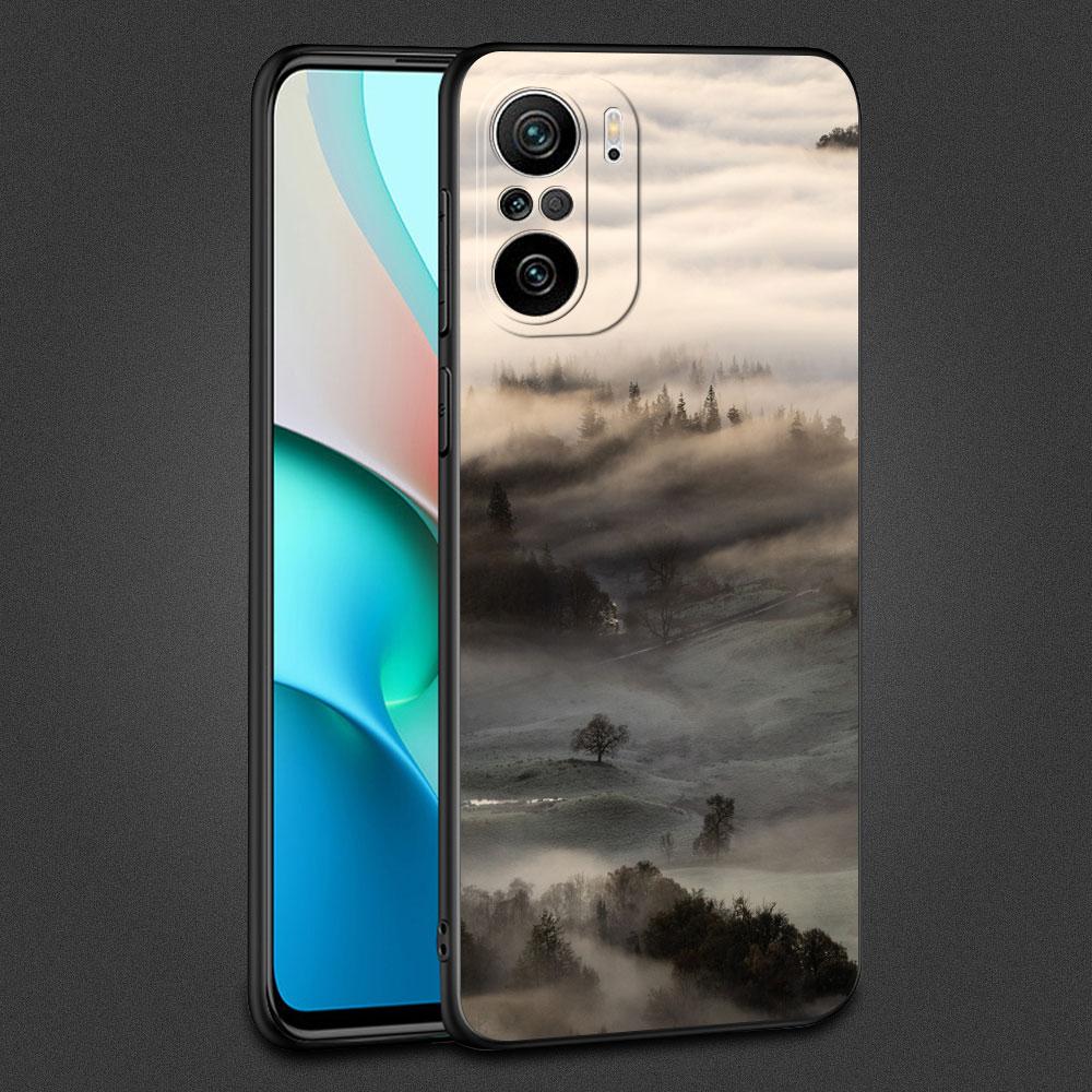 Case For Xiaomi Redmi Note 11 10 9 8 Pro 12 10C 9S 10S 11S 9A 9T 9C 10A 7 K40 8T Silicone Phone Cover Cool Mountain Peak Fundas