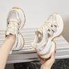 Small Size Platform Silver Fashion Dad Shoes Women's New Versatile Casual Shoes Heightening Lightweight Sports Shoes Trendy Shoes