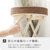 Takeda Corporation Folding Chair, Chair, Stool, Kitchen Chair, Folding Cushion Chair, Brown, OT-51BR