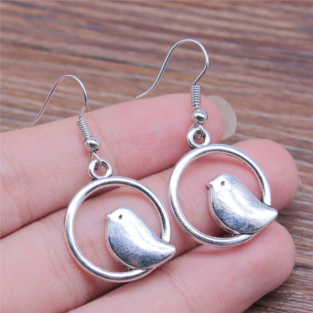 53 Styles Bird Earrings For Women Vintage Owl Dove Peacock Phoenix Swallow Feather Hummingbird Flamingo Parrot Earrings
