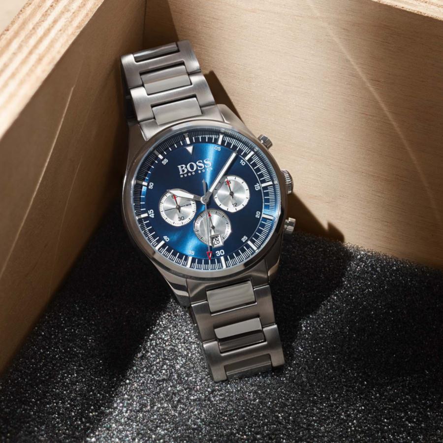 Hugo Boss 1513713 Chronograph Quarz mit Edelstahlarmband Herrenuhr